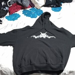 Black Sweater with Unique Graphic Design